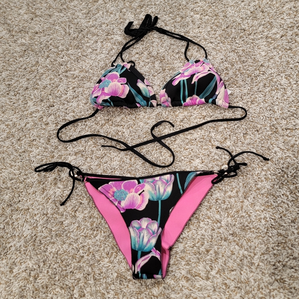 Body Glove Pink and Black Bikini